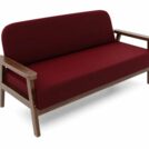 Диван Арско Флори Мини двухместный бордовый
